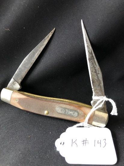 Shrade 77OT Old Timer Improved Muskrat - Well Used