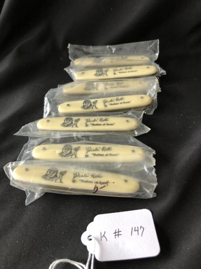 Seven New in Package Babe Ruth Souvenir Knives