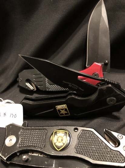 3 Tactical Knives/rescure Knives