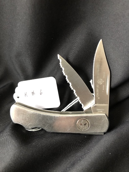 Boy Scout Knife - Sainless 2 Blade Lock Back