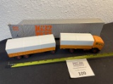 NZG Modelle West Germany Mercedes Benz ORANGE Semi No 146 New in Package