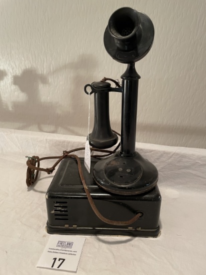 Western Electric early 1900s Candlestick (dial)Telephone with Ringer Box