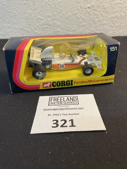 CORGI Toys #151 Yardley McLaren M19A Formula 1 Race Car in original package