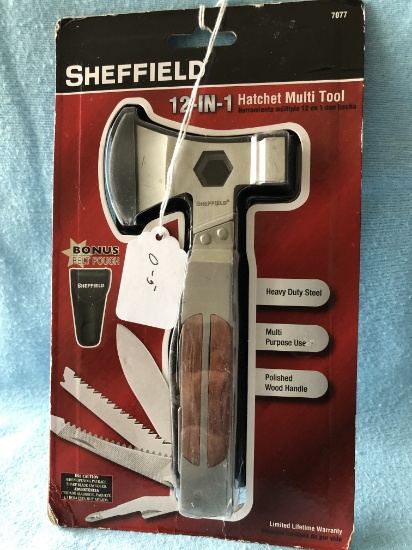 Sheffield 12 in 1 Hatchet Multi Tool