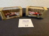 Pair of BRUMM Maserati and Ferrari models in original packages