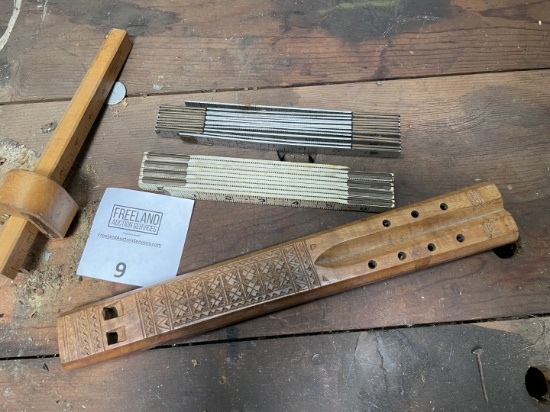 Lufkin antique rulers and other vintage tools