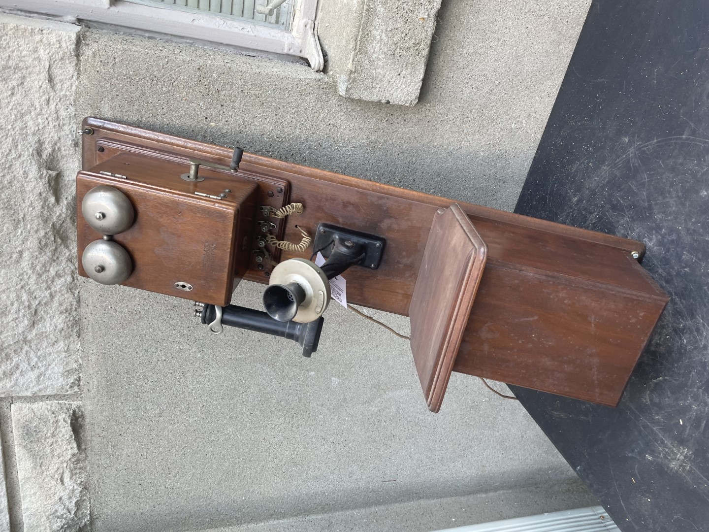 Western Electric Type 21 walnut double box wall | Proxibid