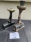 2 antique telephone arms