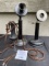 Pair of early 1900s candlestick telephones Western Electric & Leich