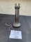 Long Pole terminal top telephone receiver brown bakelite cap