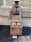 early 1900s walnut Stromberg Carlson Fiddleback wall telephone