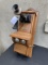 North Electric TOP LOADER Oak wall telephone