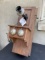 Unusual Oak Wall Telephone Williams-Abbot nickel Transmitter