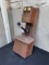 unusual Keystone Telephone Co walnut double box wall telephone