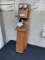 The New State Telephone Company of Michigan Oak large tandem wooden wall telephone