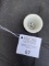 White porcelain telephone mouthpiece with threads