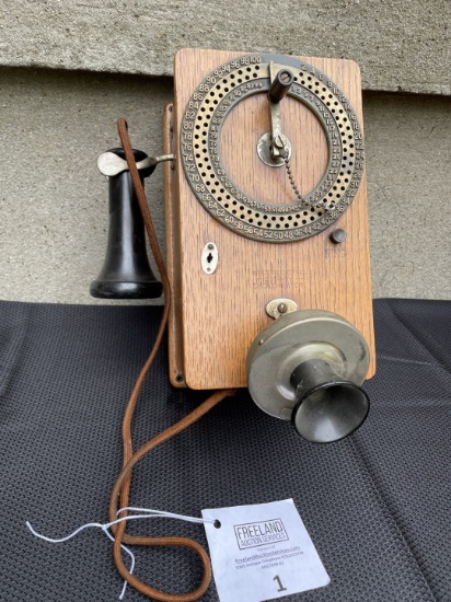 Western Electric 1902 wooden PEG DIALER wall version