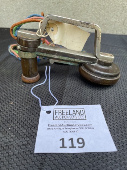 rare Prototype 1890s telephone handset marked 509