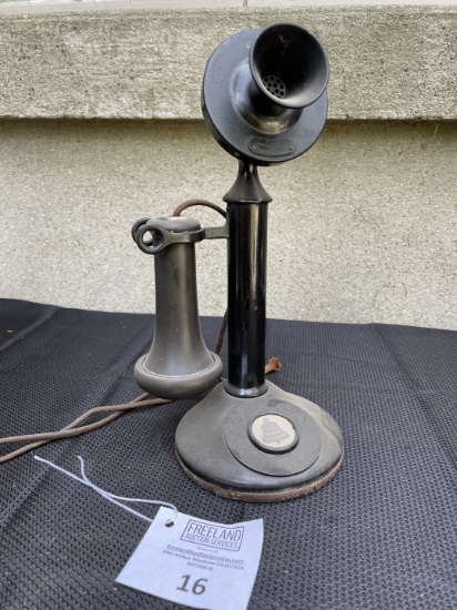 Western Electric 1920s dial candlestick telephone