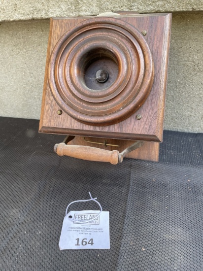 early unusual STRING PHONE 1880s with bell on top