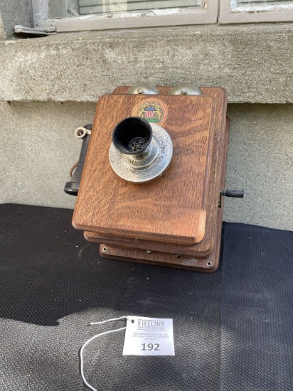 Swedish American Telephone Co. CHICAGO unusual compact wall telephone