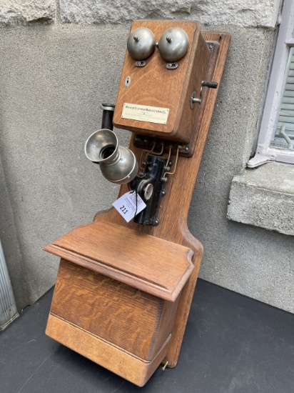 Wilhelm Telephone Manufacturing Co. Buffalo, NY The Wilhelm Double Diaphragm Transmitter telephone
