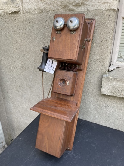 American Bell Telephone Co. 3 Box wall telephone Blake Transmitter