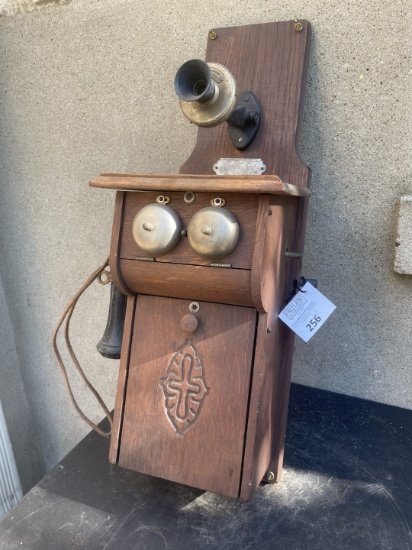 Central Telephone & Electric St. Louis MO Wall Telephone with WORLD'S FAIR TRANSMITTER