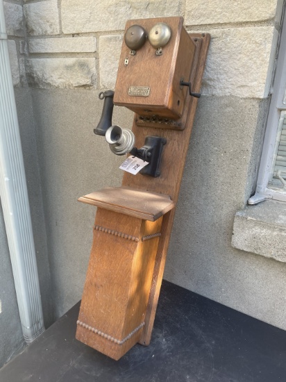 McLean Electric Greencastle, IN Oak Wall tandem telephone