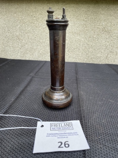 unmarked Brown Bakelite LONG POLE Telephone receiver
