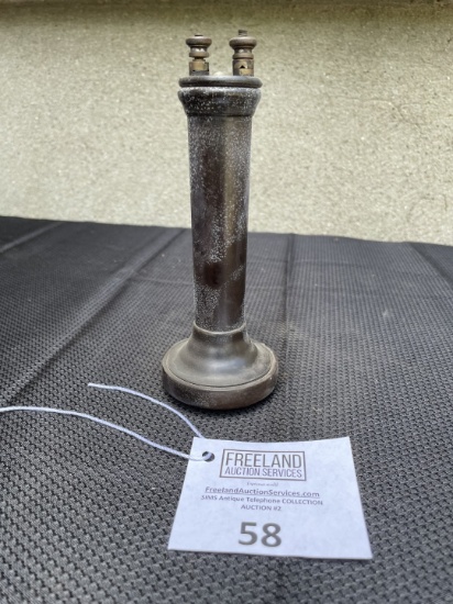 late 1880s Long Pole brown bakelite telephone receiver