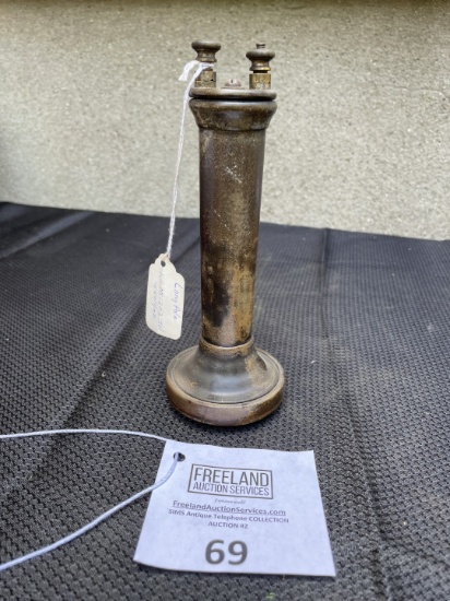 excellent original brown telephone long pole receiver