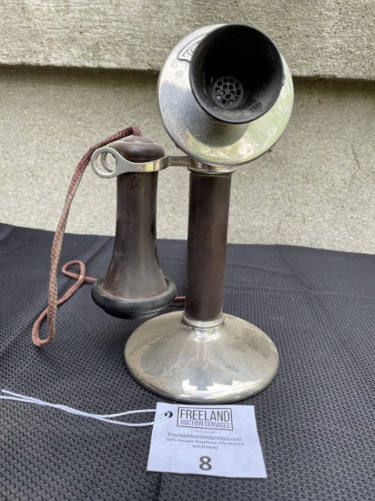 Williams-Abbott Electric Co Cleveland OH nickel candlestick telephone