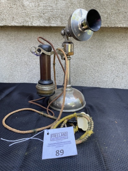 Stromberg Carlson Tapered Shaft Oil Can candlestick Telephone