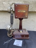Ste Fse de L'Hygeaphone 15 Rue Montmartre PARIS Type 10 No 21542 Candlestick Telephone
