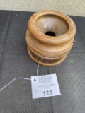 Unusual wood antique telephone transmitter