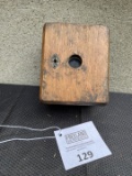 Viaduct oak telephone center box  with possible Hunnings Transmitter