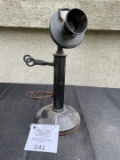 Western Electric 20-S black candlestick telephone with number card holder