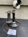 Stromberg Carlson nickle perch and faceplate candlestick telephone