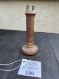 excellent Terminal Top LONG POLE telephone receiver brown bakelite