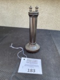 Long Pole terminal top telephone receiver brown bakelite cap
