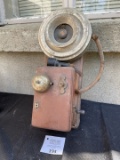 unusual wooden wall telephone SPEAKING Tube style 1890s