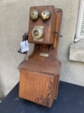 Elliott Telephone Co. Indianapolis, IN Wall Telephone with Milde Transmitter