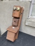 Manhattan 3-box wall telephone with unmarked Blake Transmitter