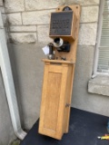 unique Stromberg Carlson OAK Telephone tandem switchboard wall unit