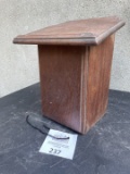 Western Electric 1880s walnut telephone bottom box