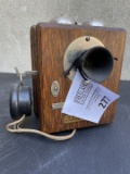 The Northern Electric & Manufacturing Co. LTD hotel style intercom wooden telephone