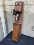 Modern Telephone Co. large tandem double box wall telephone 42