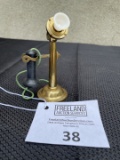 rare VIADUCT miniature Candlestick Telephone with Porcelain mouthpiece