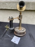 1899 DeVeau Tapered Shaft multi line Candlestick Telephone